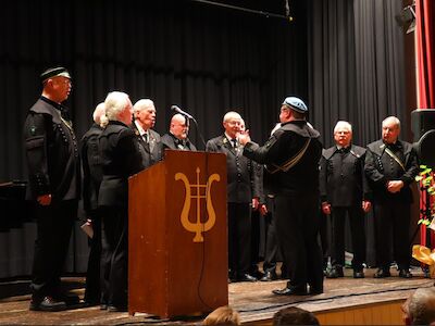 Auftritt des Bergschulchors im Glückauf-Saal